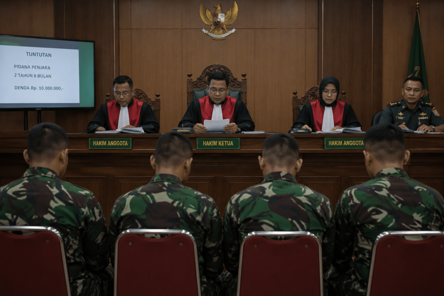 Kasus Air Keras Andrie Yunus Masuk Tahap Tuntutan, Empat Prajurit TNI Dituntut 2,5 Tahun