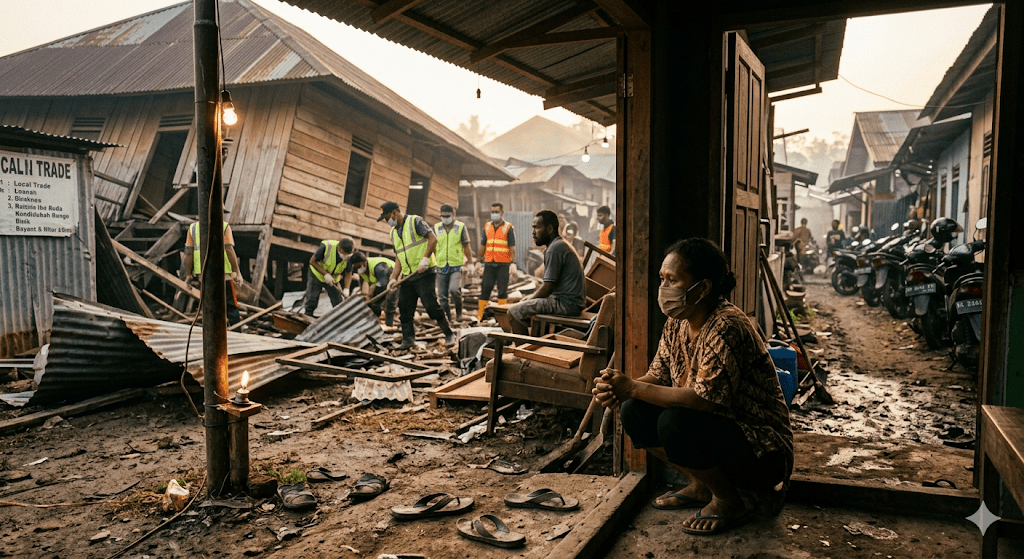 Ledakan Diduga Bom Perang Dunia II di Biak Numfor Rusak 10 Rumah, Lima Orang Tewas