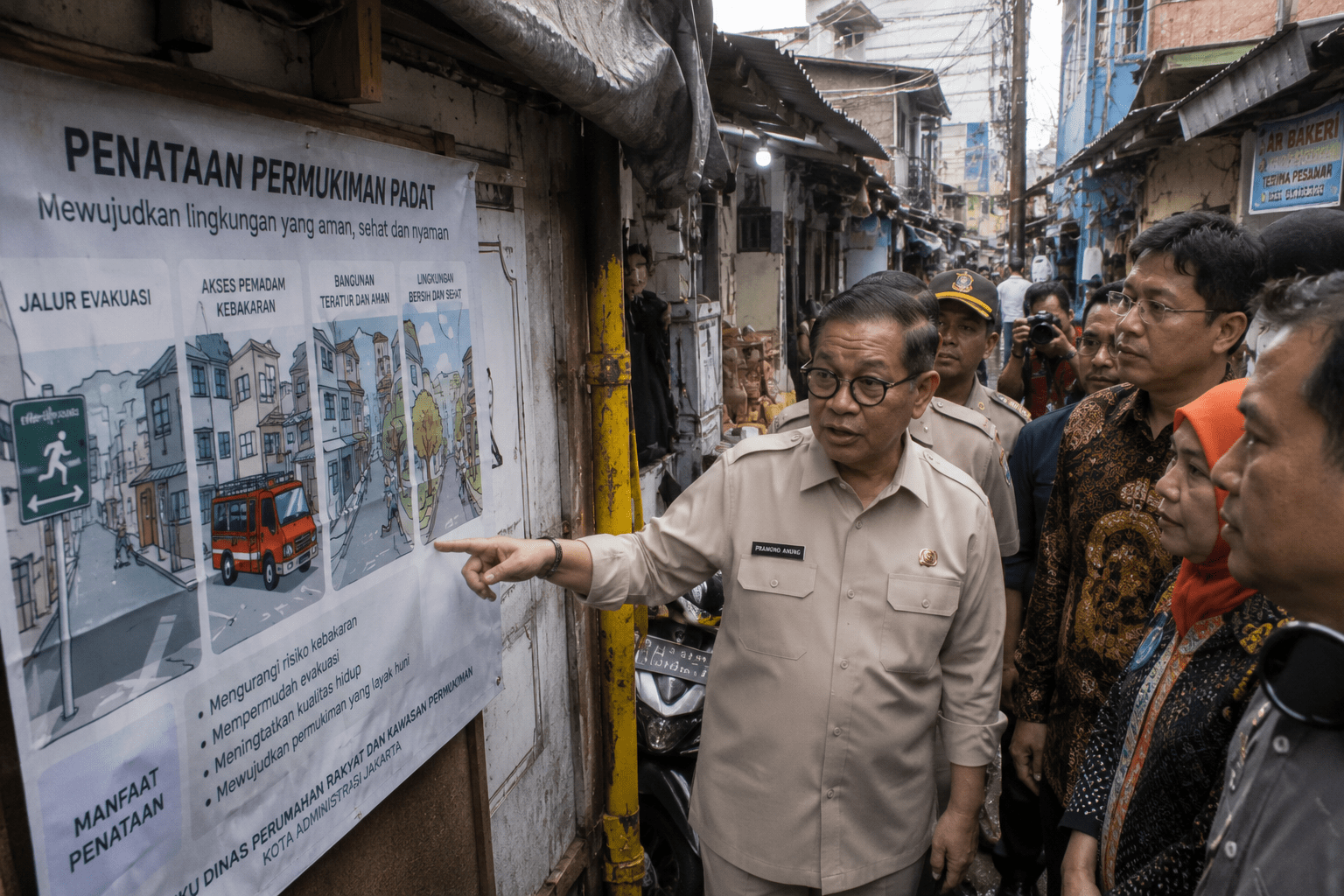 Pramono Anung Bakal Tata Permukiman Padat Penduduk untuk Tekan Risiko Kebakaran Berulang