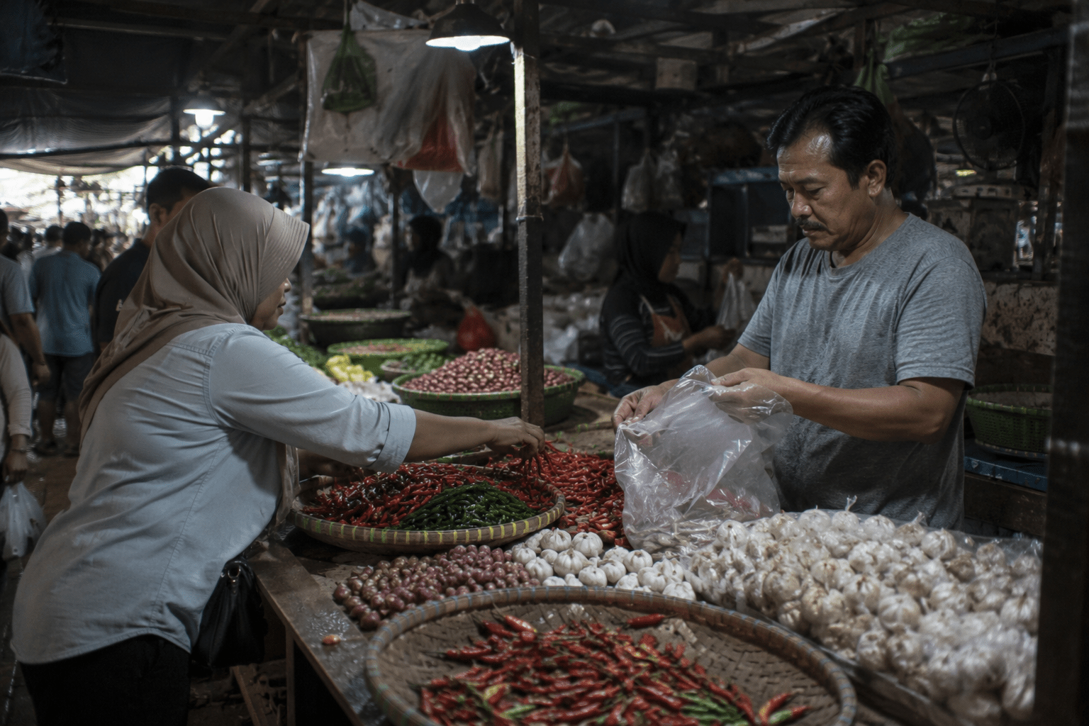 Harga Cabai, Bawang hingga Daging di Jakarta Kompak Melandai Hari Ini