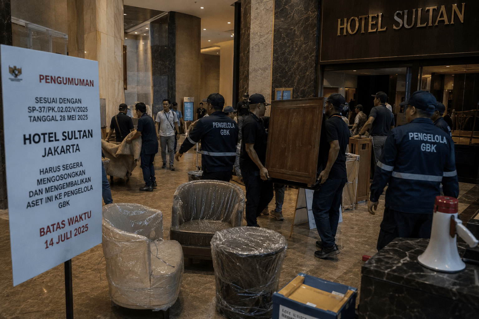 Tenggat Eksekusi Makin Dekat, Hotel Sultan Belum Juga Dikosongkan