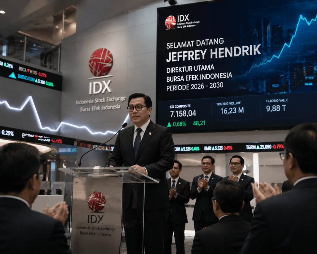 Jeffrey Hendrik Resmi Pimpin BEI, Ini Rekam Jejak Bos Baru Bursa Saham Indonesia