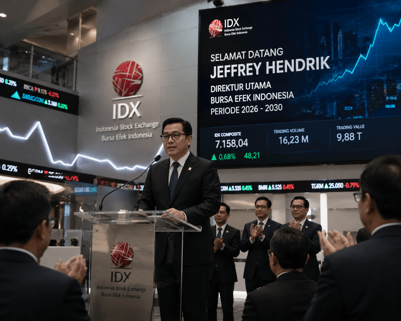 Jeffrey Hendrik Resmi Pimpin BEI, Ini Rekam Jejak Bos Baru Bursa Saham Indonesia