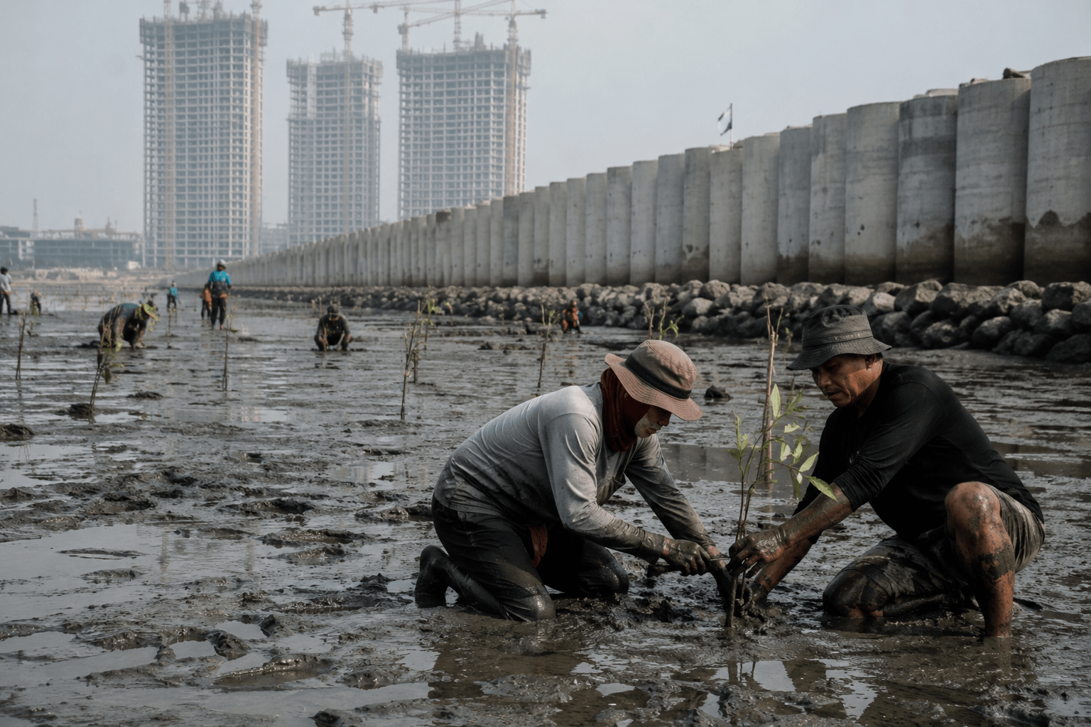 AHY: Giant Sea Wall Pantura Akan Dipadukan dengan Rehabilitasi Mangrove