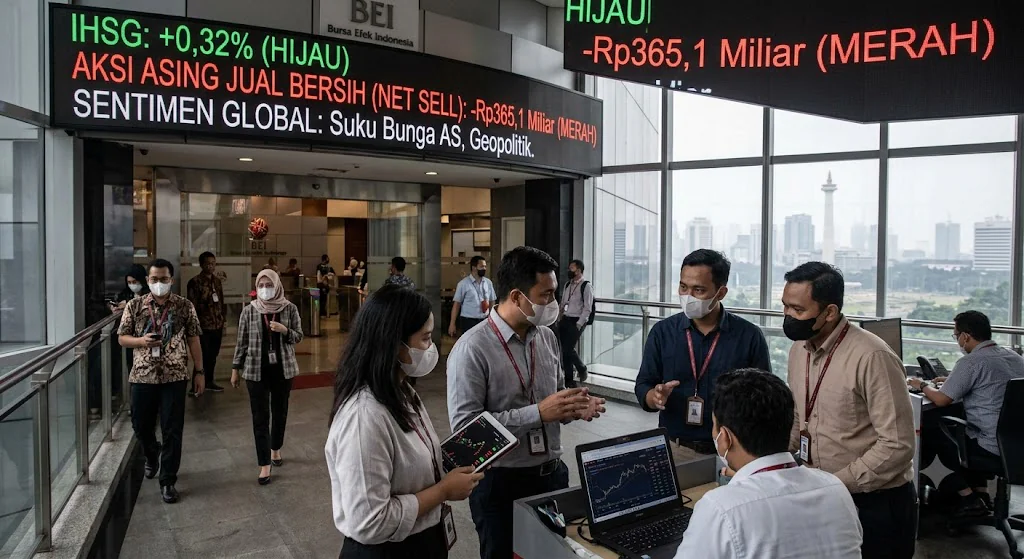 Asing Lepas Saham Rp365,1 Miliar di Sesi I, Saham Perbankan Masih Jadi Tekanan