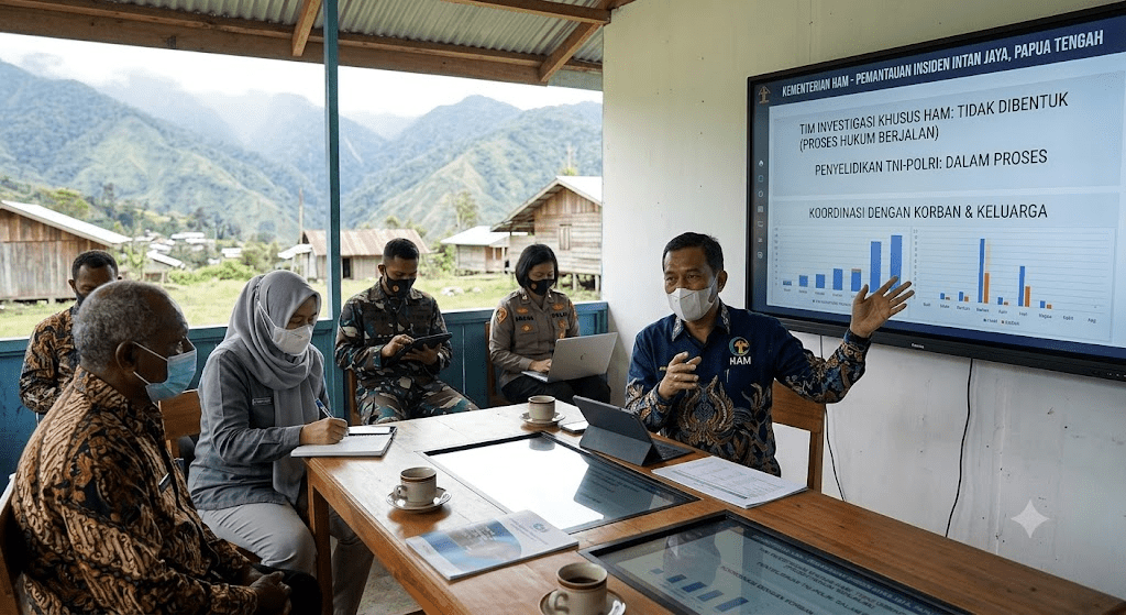 Kementerian HAM Nilai Tim Investigasi Belum Diperlukan untuk Usut Penembakan di Papua