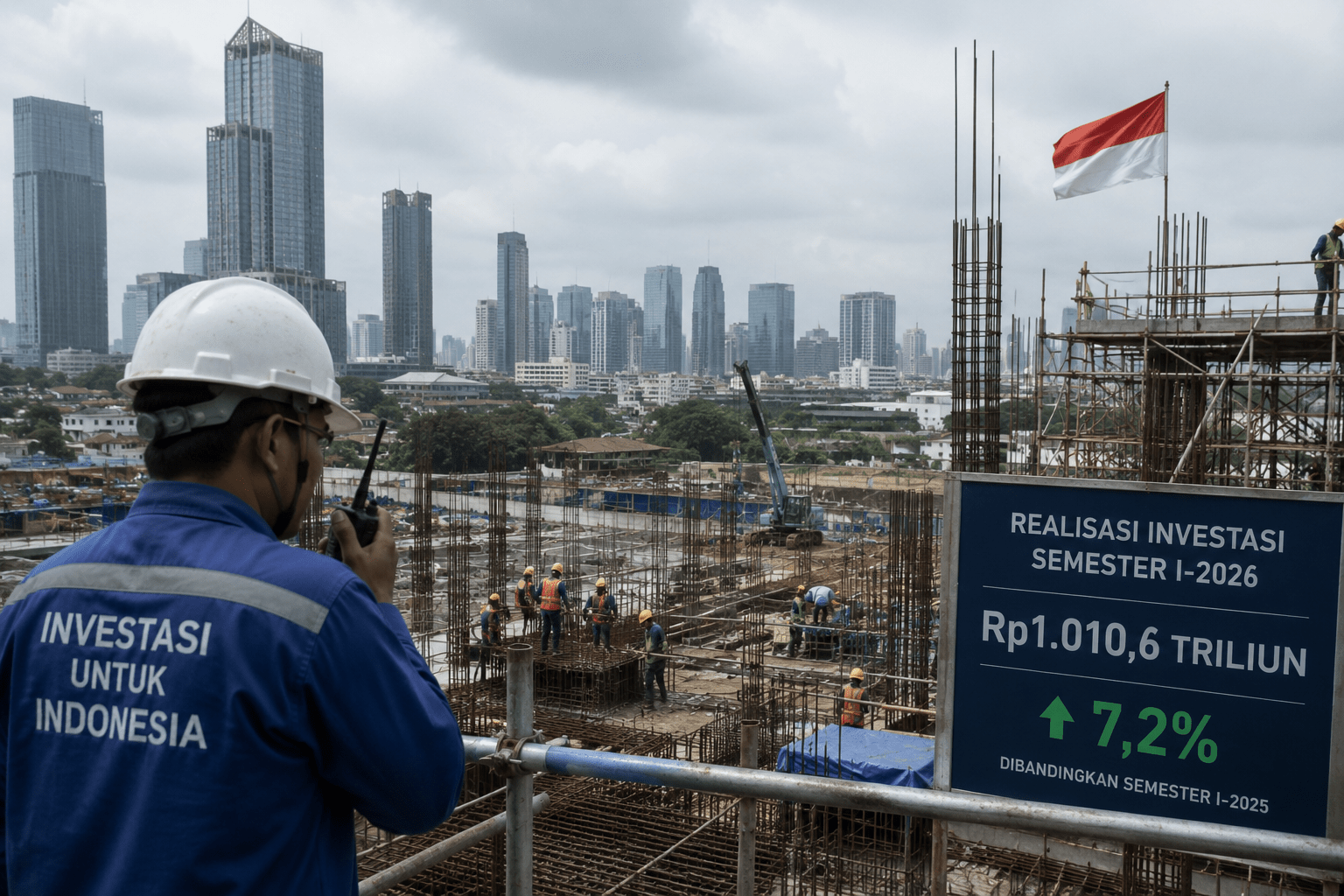 Investasi RI Semester I-2026 Tembus Rp1.010 Triliun, Tumbuh 7,2 Persen