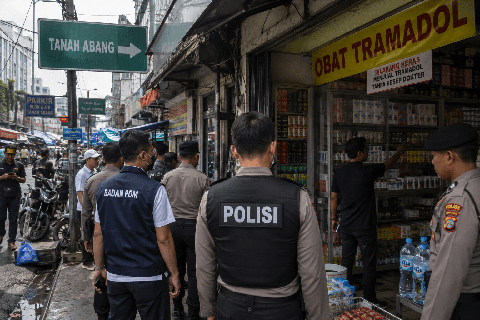 Warga Tanah Abang Kecam Maraknya Pedagang Tramadol