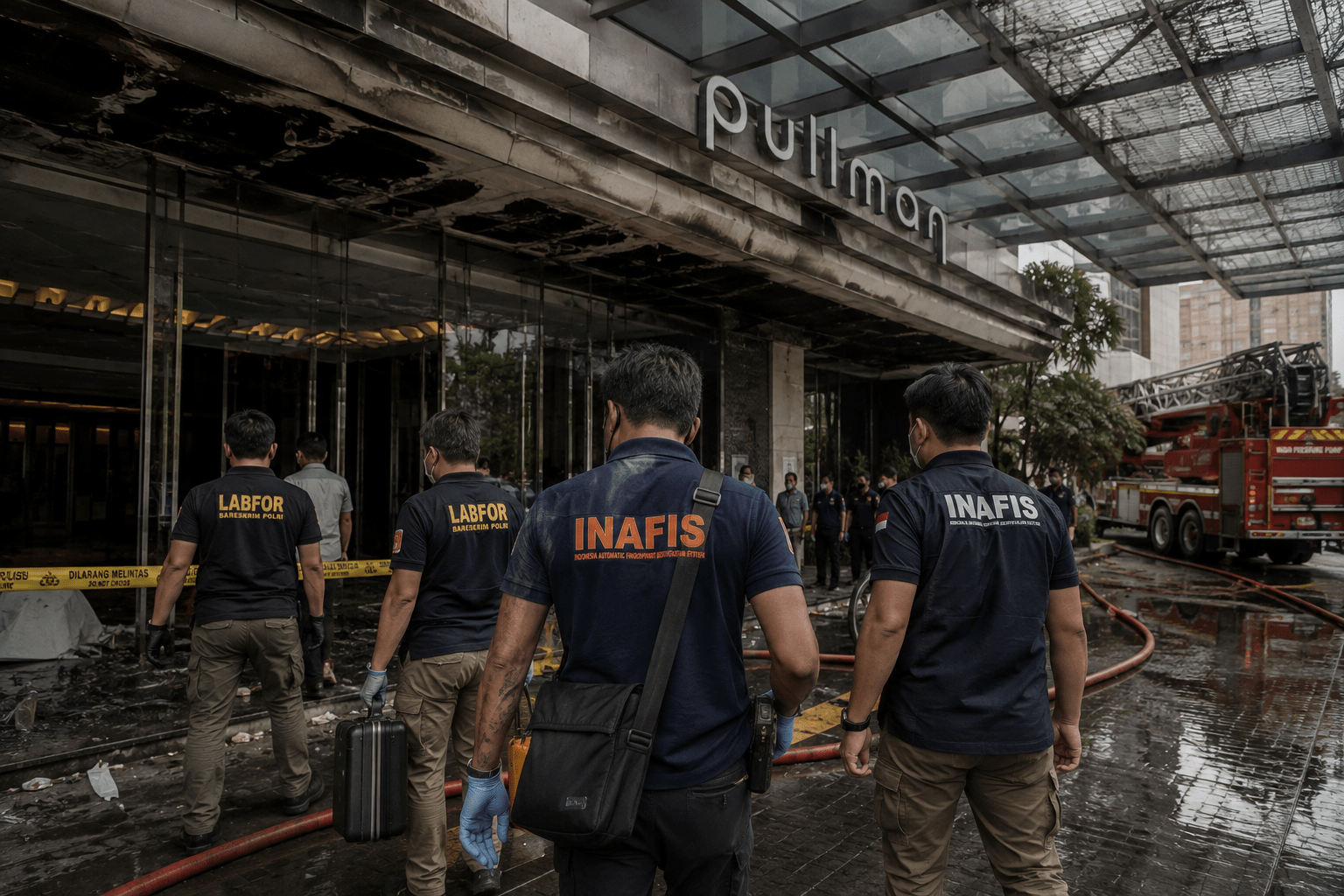 Tim Inafis dan Labfor Selidiki Kebakaran Hotel Pullman Jakbar